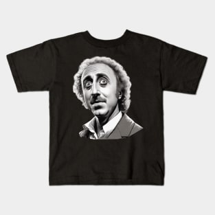 Portrait Gene Wilder in Young Frankenstein Kids T-Shirt